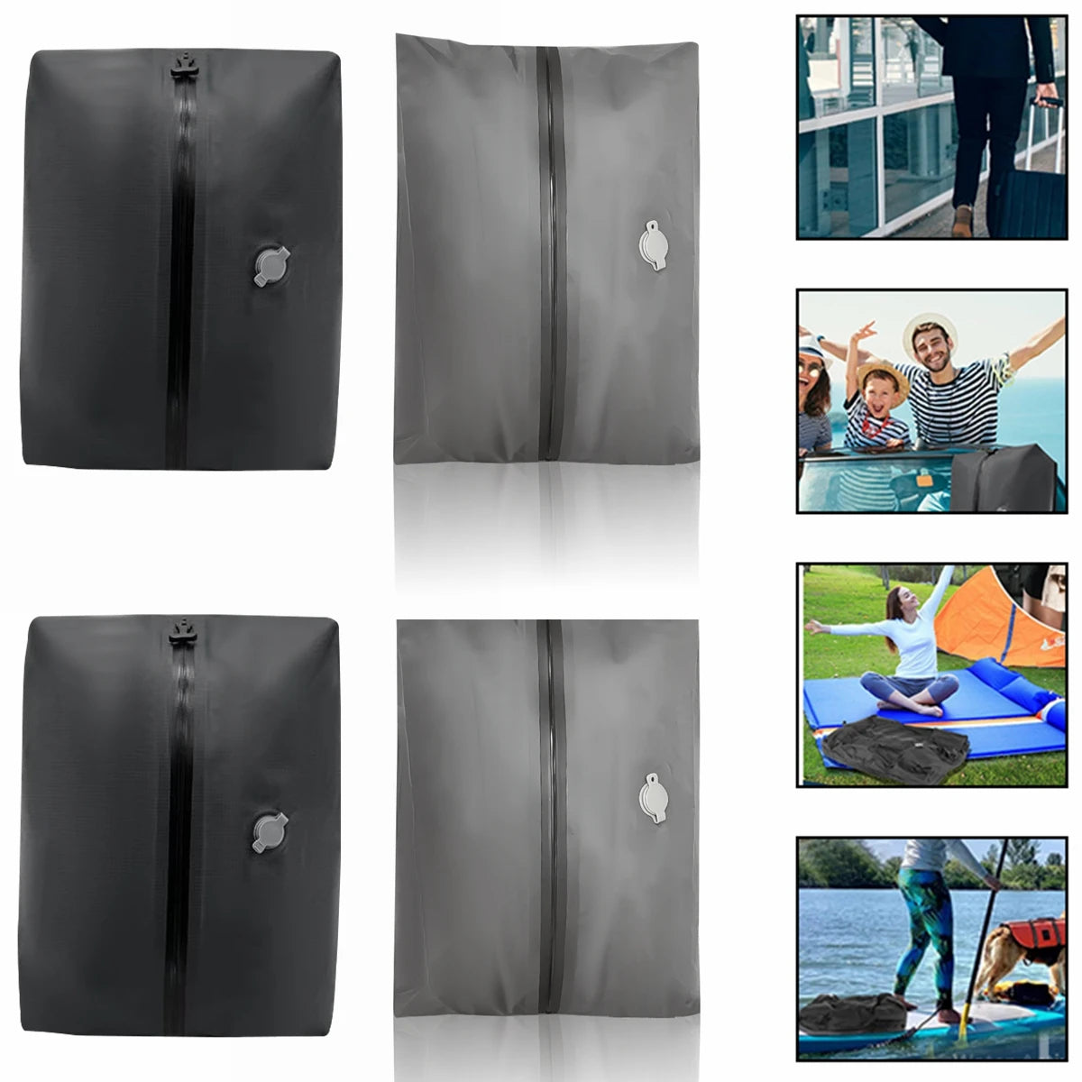 Vacuum Compression Bag Travel Luggage Vacuum Storage Bag Clothing Waterproof and Dustproof Air Bag Storage Compression Bag - KangaPeak